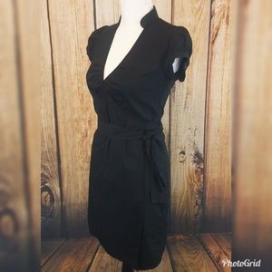 Express Women's Black Wrap Dress sz 2 b